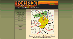 Desktop Screenshot of forrentinthemountains.com