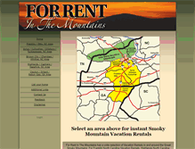 Tablet Screenshot of forrentinthemountains.com